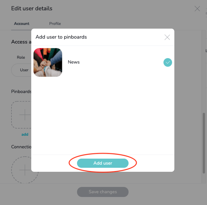 Get started with nooa_Add user to pinboard_Admin Cockpit_2