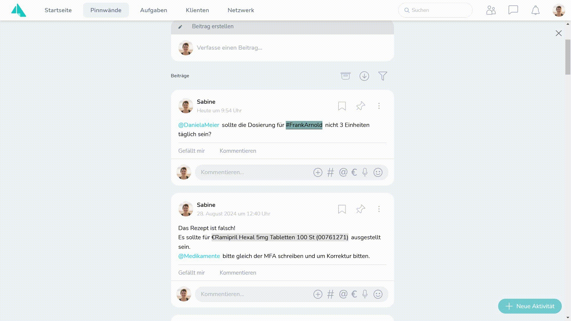 Anhänge und Sprachnachrichten für Kommentare