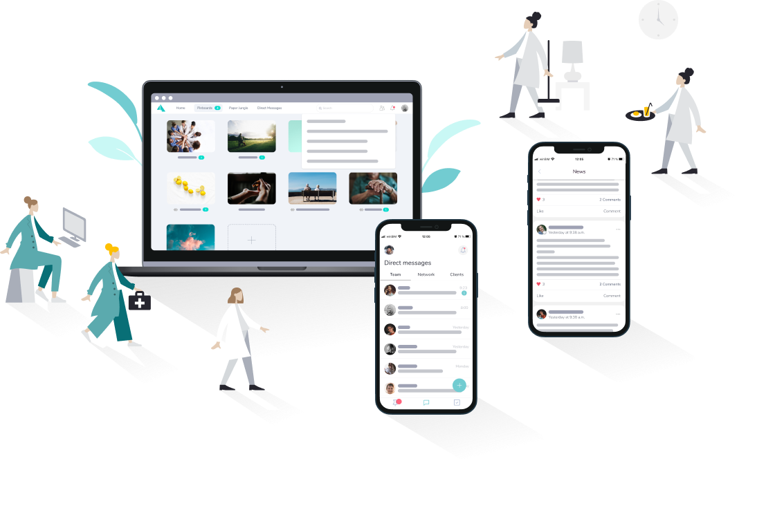 Illu - Access information anytime from anywhere